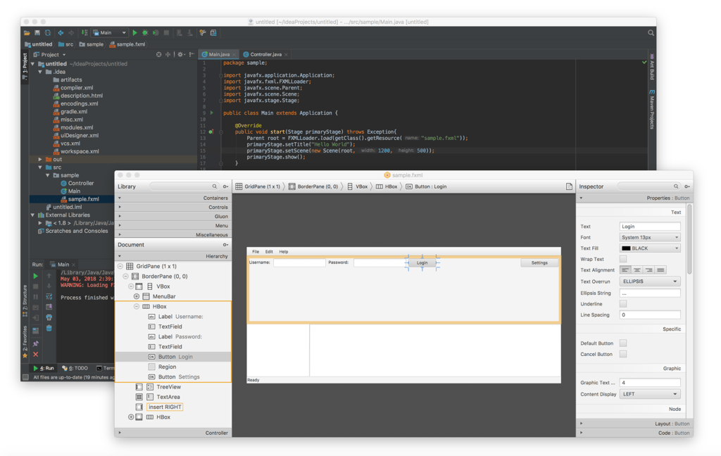 Creating Your First Java Fx App And Using The Gluon Scene Builder In