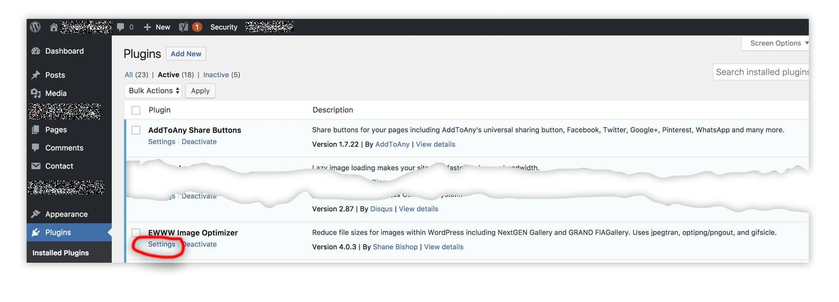 Configure
