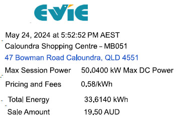 Charging Invoice