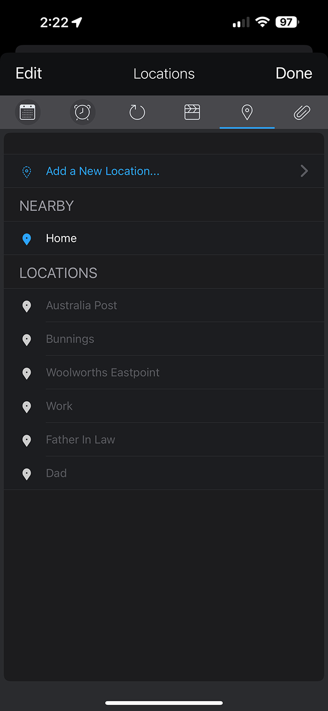 2Do Choose a Location 1
