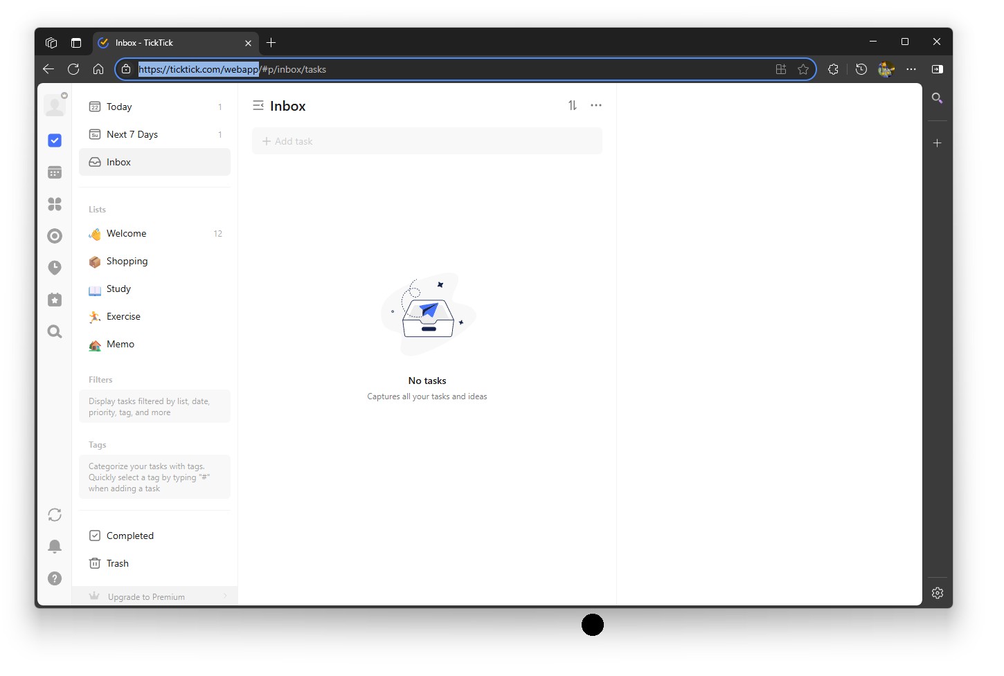 Tick Tick Web App