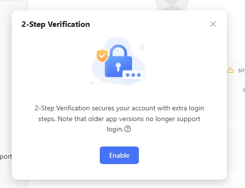 Tick Tick Email 2FA