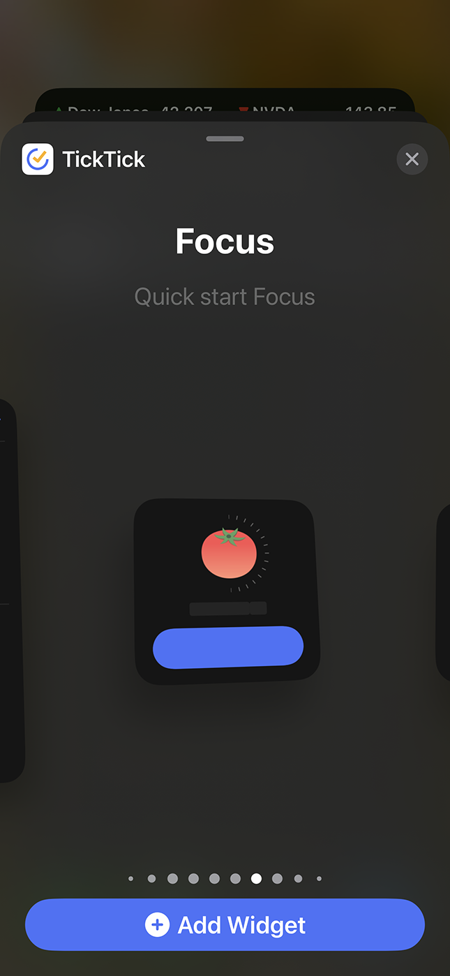 Add a Focus Widget