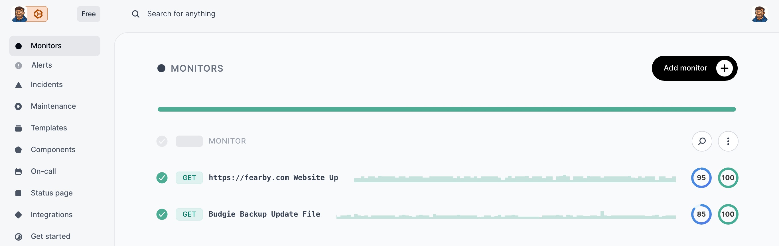 InStatus - Add Monitors