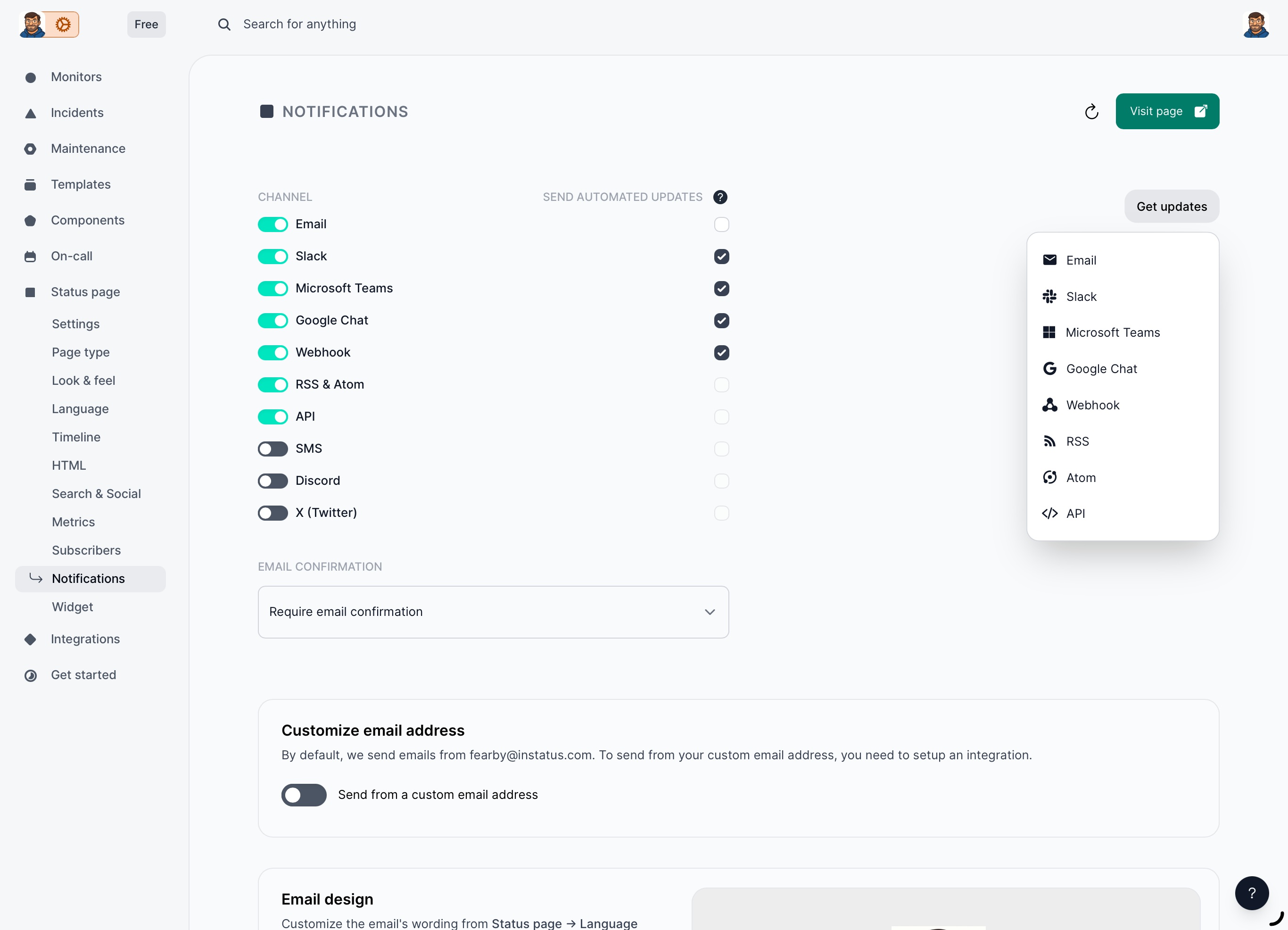 InStatus - Notifications