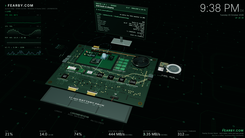 Experimental Laptop Layout