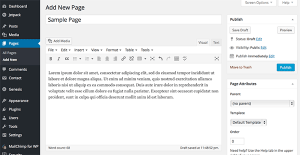 WordPress Pages