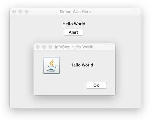 Java Hello World Alert Box