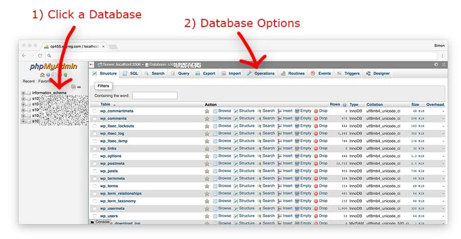Database Options