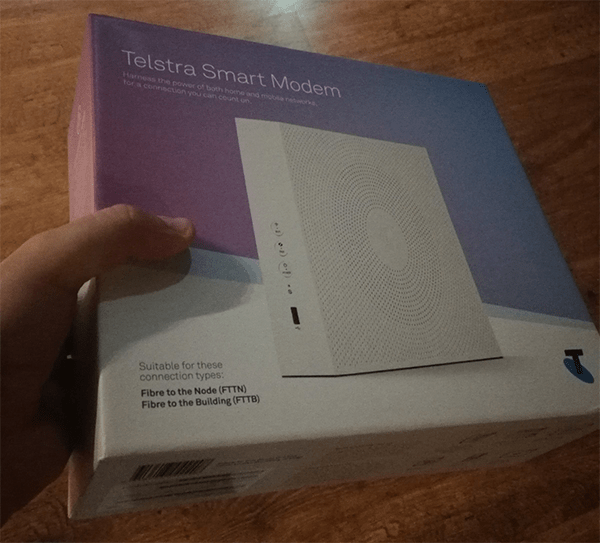 Telstra Fibre compatible box front