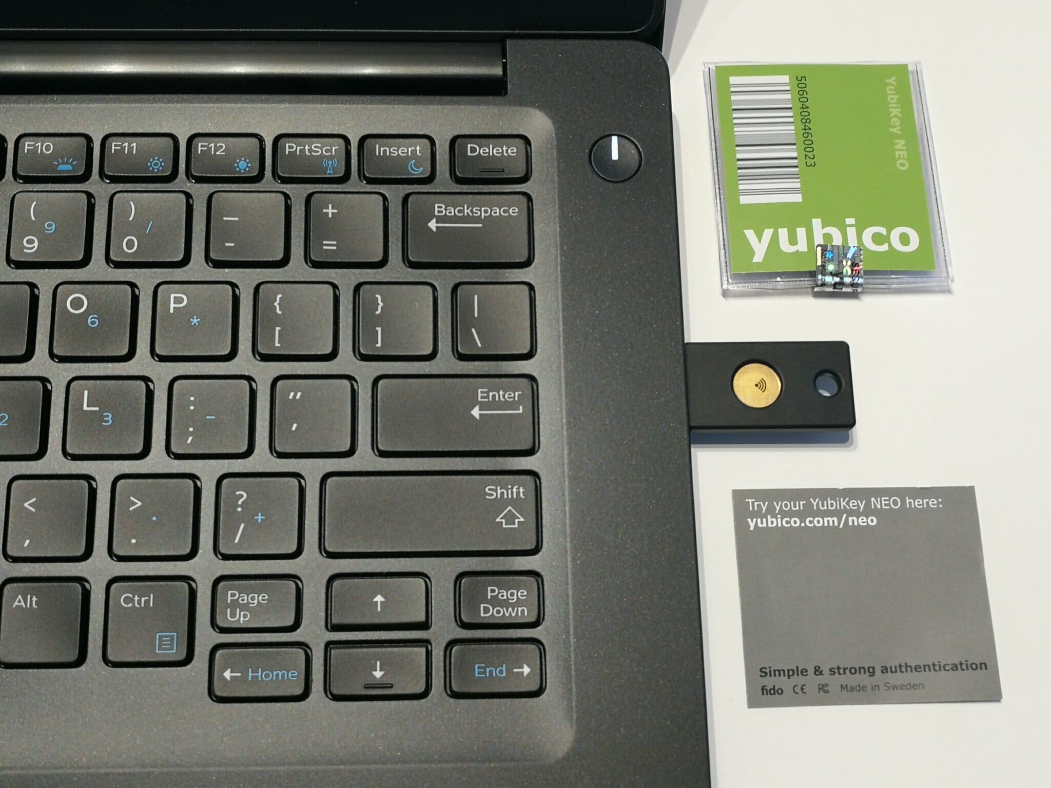 YubiKey In USB Port Photo