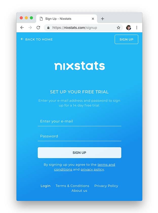 Start Nixstats Trial