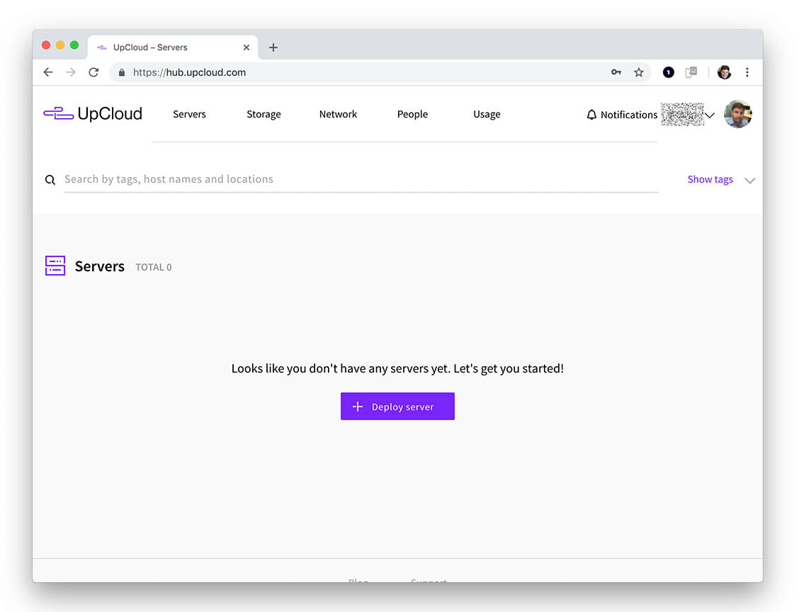 UpCloud new new dashboard