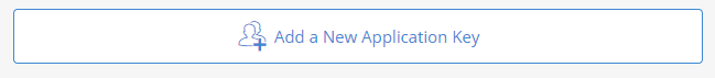 Screenshot of Add a new application key button
