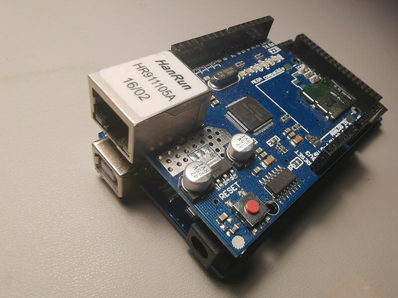 Arduino Mega with a Ethernet Shield