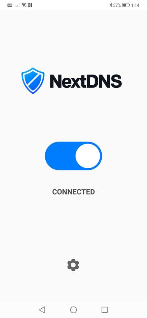 Next DNS App on Androiud (Simple Connect/Disconnect Button)