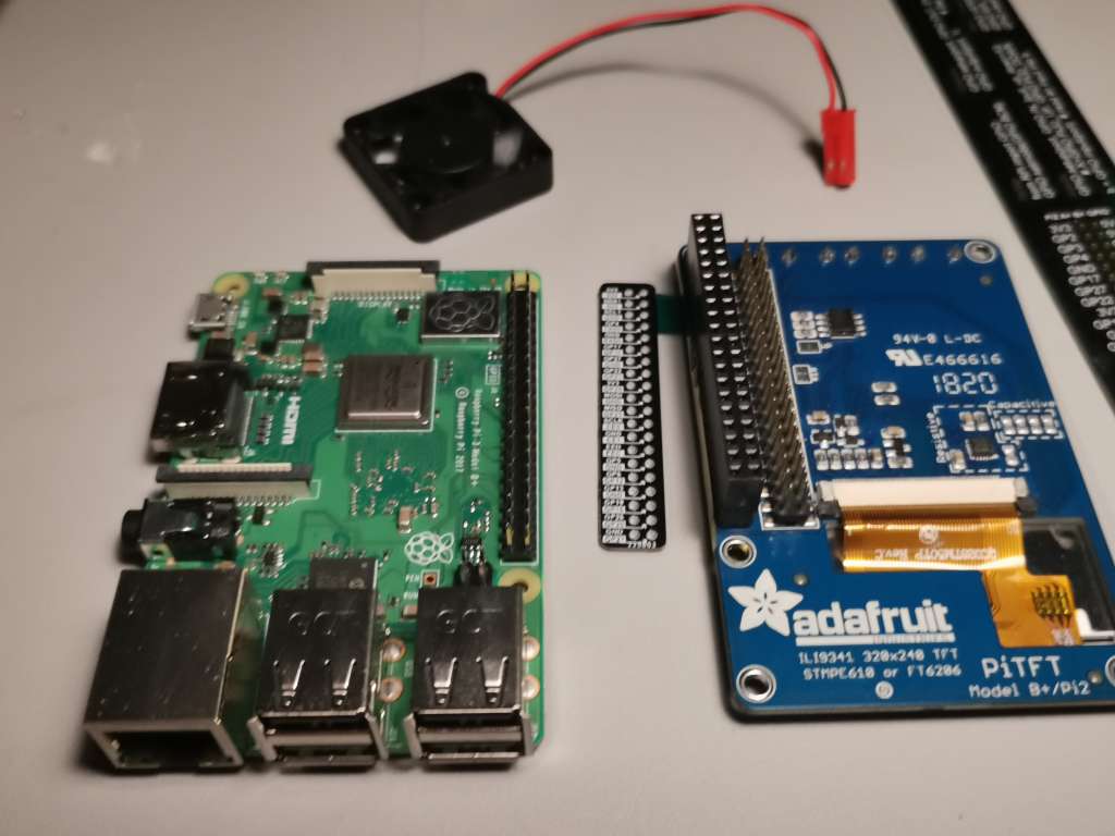 Using Python to use buttons on the PiTFT Plus 320×240  TFT Touchscreen with a PiHole