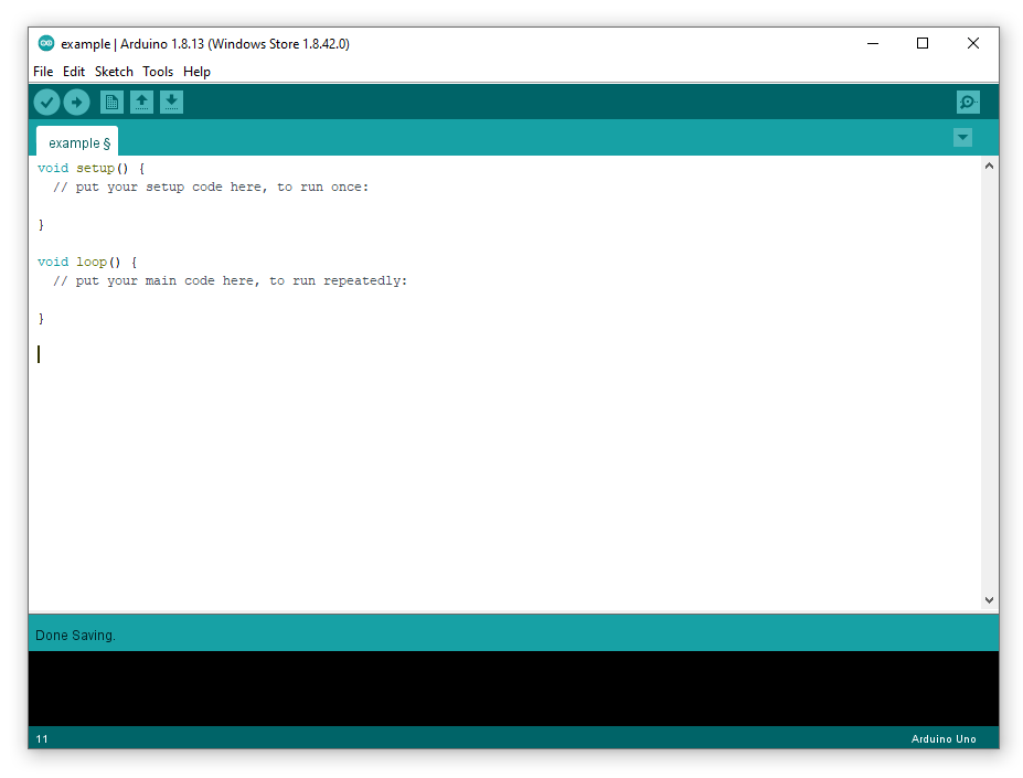 Blank Arduino IDE