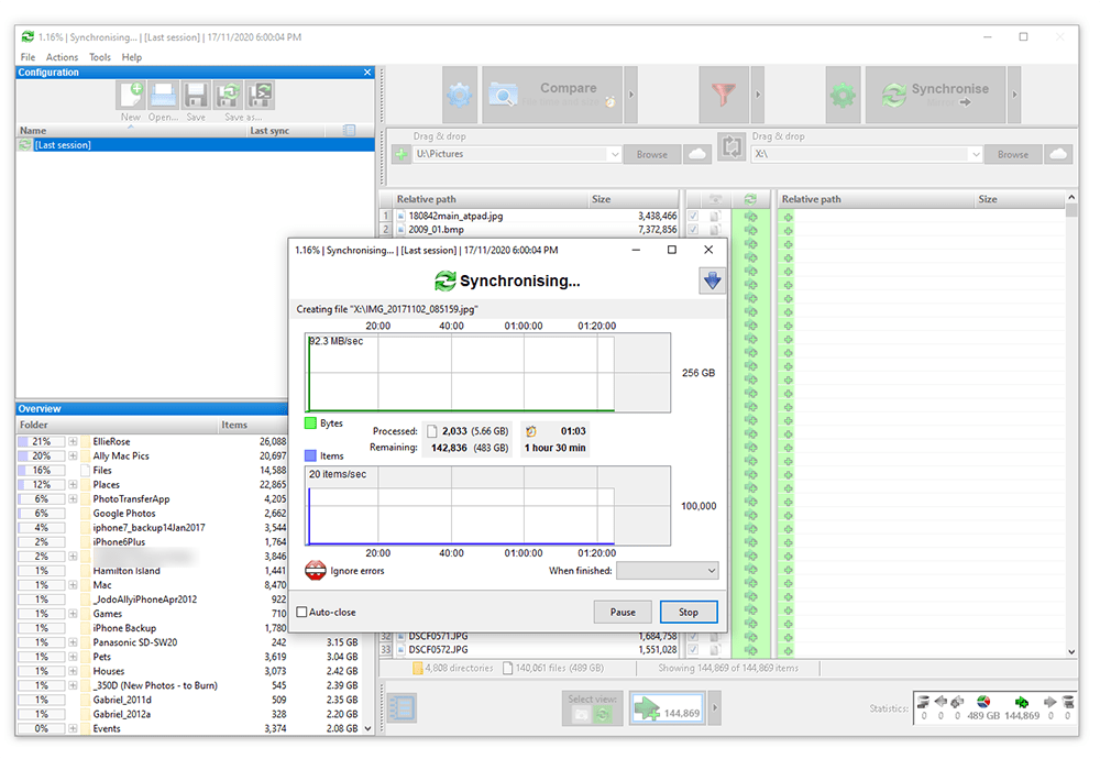 Backing up data to the 2TB Drive