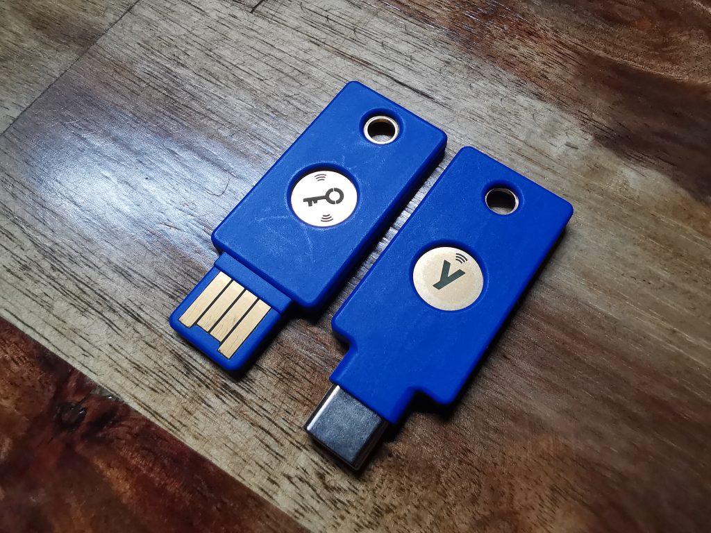 Yubico Security Key NFC USB-A and USB-C Variants